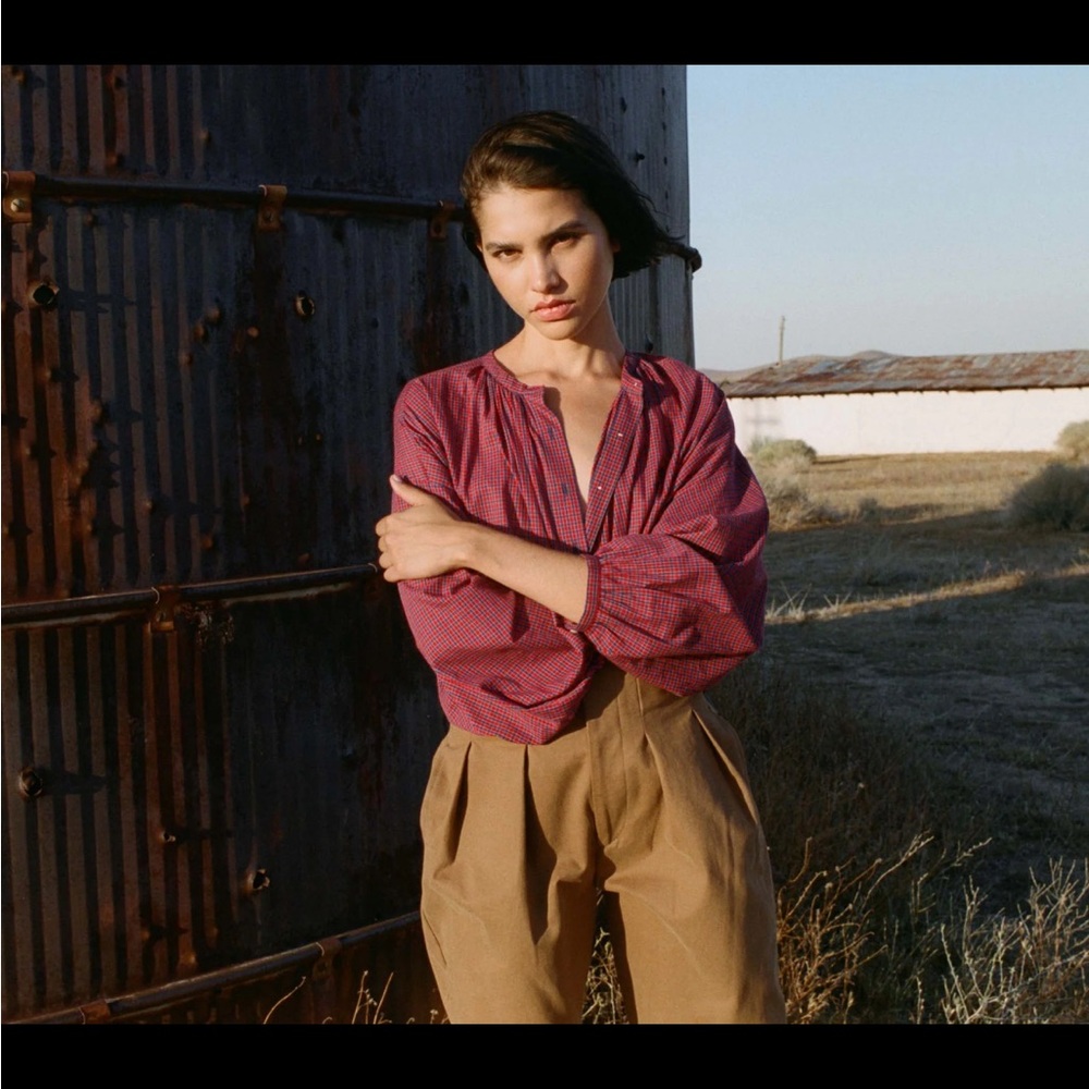 Doen Red Blouse
